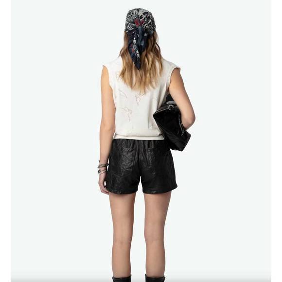 NEW ZADIG & VOLTAIRE emmyl sweater in wings ecru - Picture 2 of 5